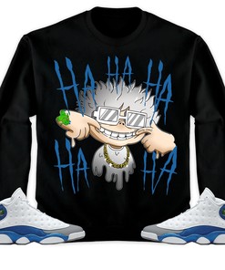 Jordan 13 Retro French Blue Unisex Sweatshirt, Hoodie We Are All Clown, Shirt To Match Sneaker