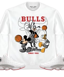 Jordan 13 Wolf Grey Unisex Shirt, Hoodie Sweatshirt Disney Basketball, Shirt To Match Sneaker