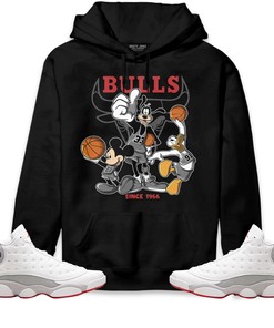 Jordan 13 Wolf Grey Unisex Sweatshirt, Hoodie Shirts Disney Basketball, Shirt To Match Sneaker