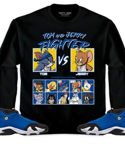 Jordan 14 Laney Unisex Shirt Cat And Mouse Fighter, Shirt To Match Sneaker