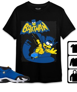 Jordan 14 Laney Unisex Shirt, Hoodie Sweatshirt Bartman Simpson, Shirt To Match Sneaker