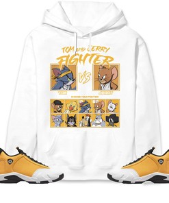 Jordan 14 Retro Ginger 2022 Unisex Sweatshirt, Hoodie, Cat And Mouse Fighter, Shirt To Match Sneaker