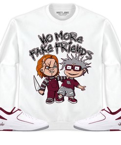 Jordan 2 Low Cherrywood Unisex Shirt Chuckie No More Fake Friends, Shirt To Match Sneaker