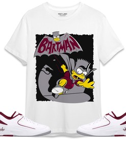 Jordan 2 Low Cherrywood Unisex Shirt, Hoodie Sweatshirt Bartman Simpson, Shirt To Match Sneaker