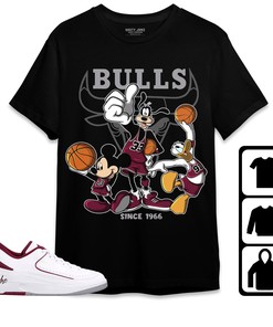 Jordan 2 Low Cherrywood Unisex Shirt, Hoodie Sweatshirt Disney Basketball, Shirt To Match Sneaker