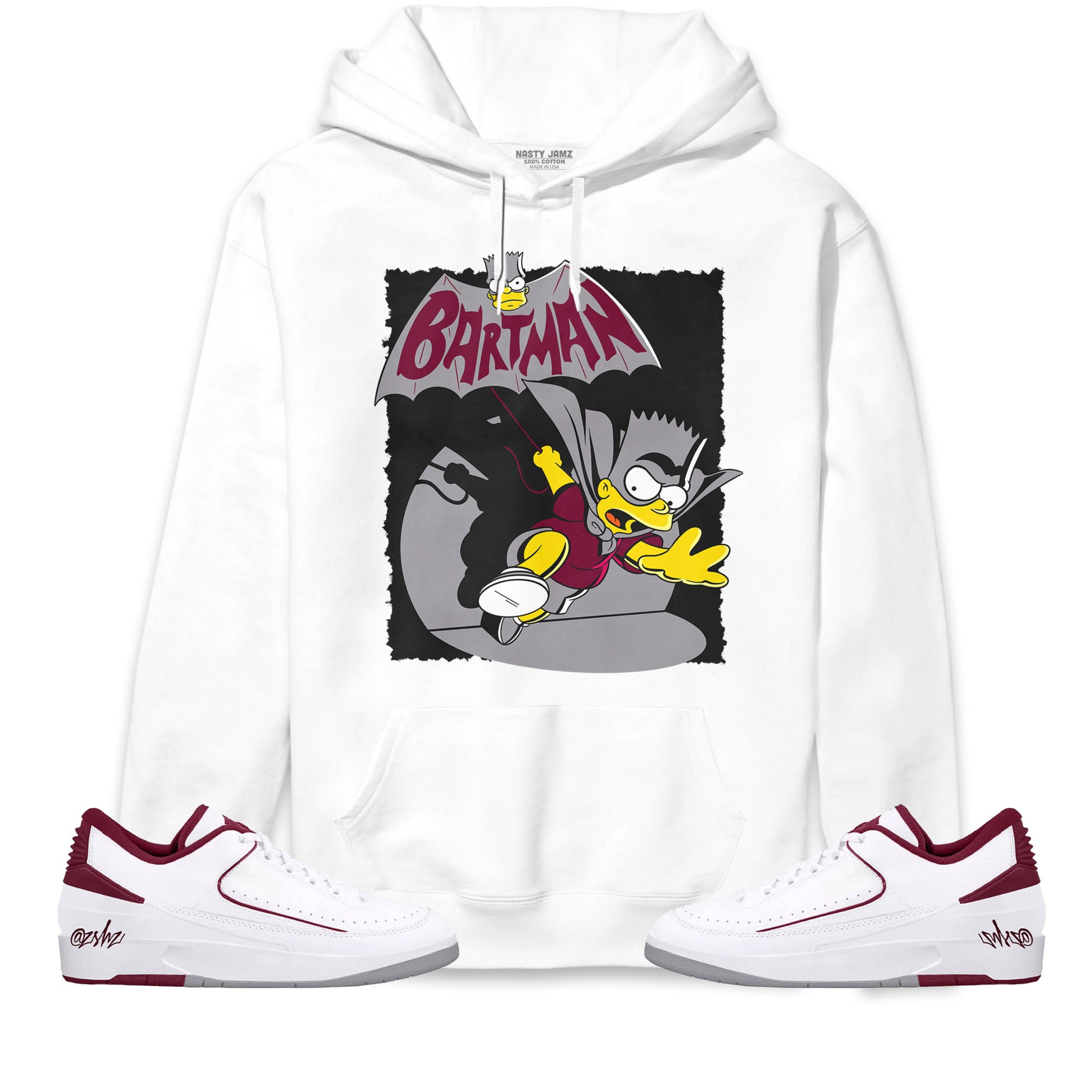 Jordan 2 Low Cherrywood Unisex Sweatshirt, Hoodie Shirts Bartman Simpson, Shirt To Match Sneaker