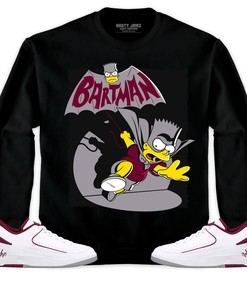 Jordan 2 Low Cherrywood Unisex Sweatshirt, Hoodie Shirts Bartman Simpson, Shirt To Match Sneaker