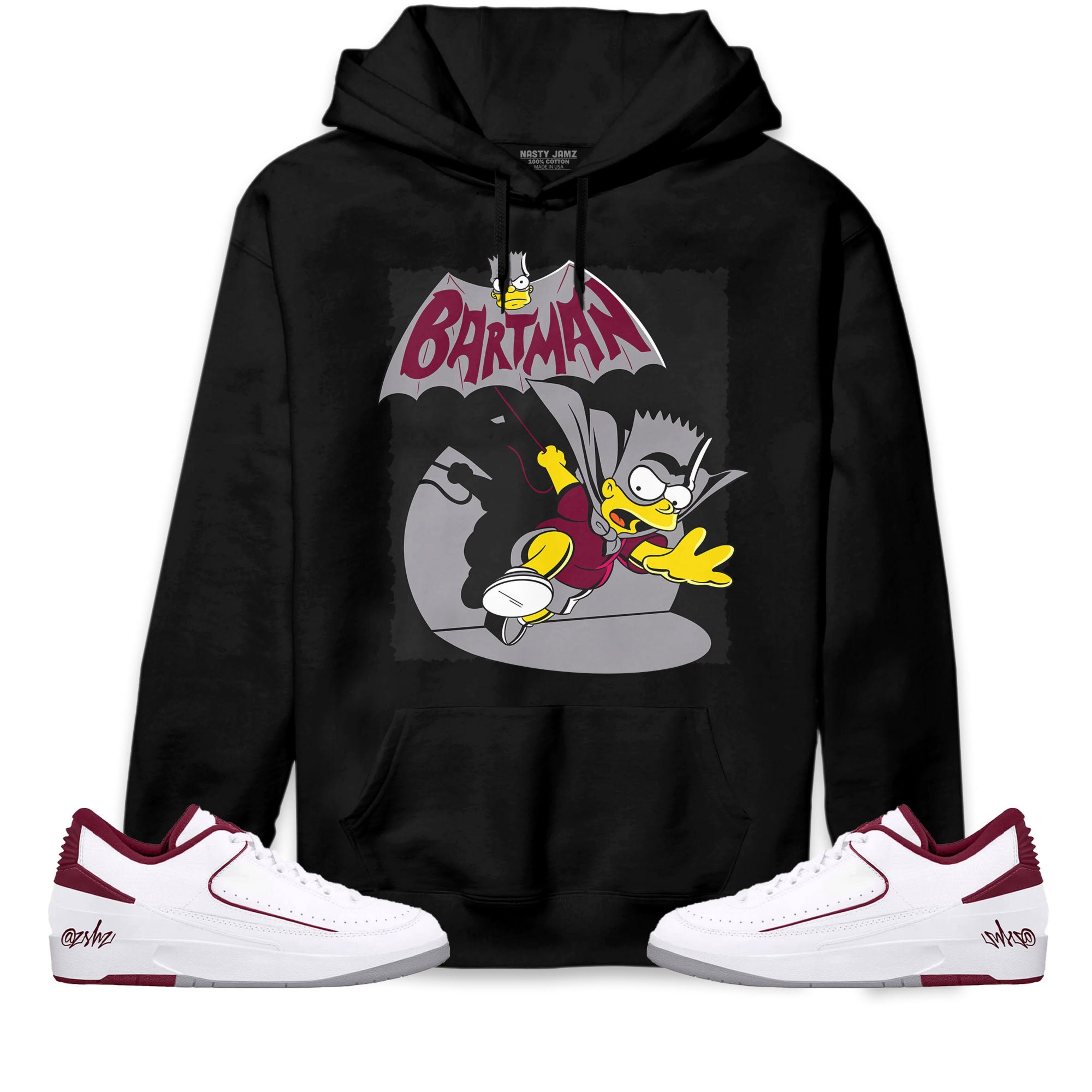 Jordan 2 Low Cherrywood Unisex Sweatshirt, Hoodie Shirts Bartman Simpson, Shirt To Match Sneaker