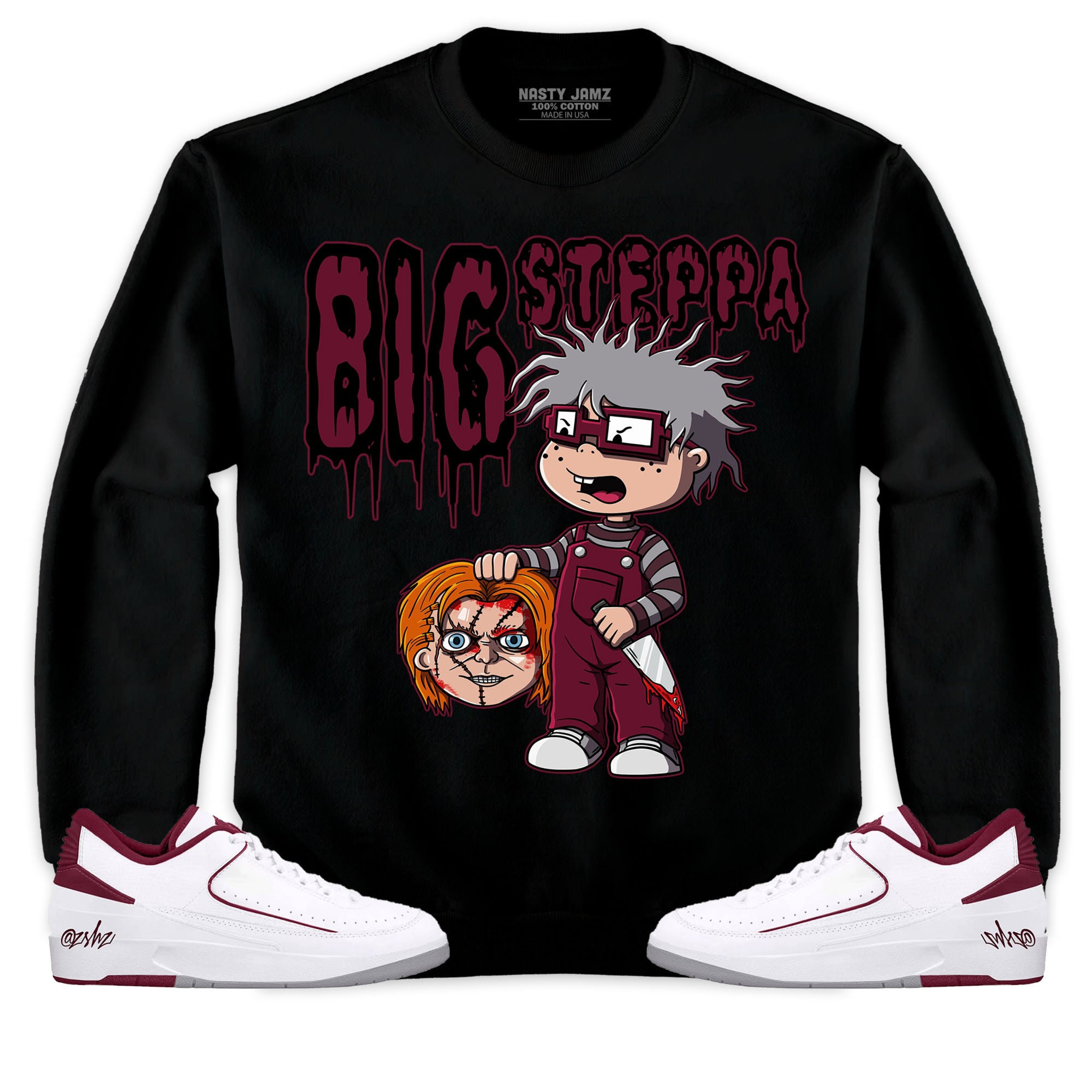 Jordan 2 Low Cherrywood Unisex Sweatshirt, Hoodie Shirts Chuckie Big Steppa, Shirt To Match Sneaker