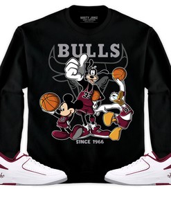 Jordan 2 Low Cherrywood Unisex Sweatshirt, Hoodie Shirts Disney Basketball, Shirt To Match Sneaker