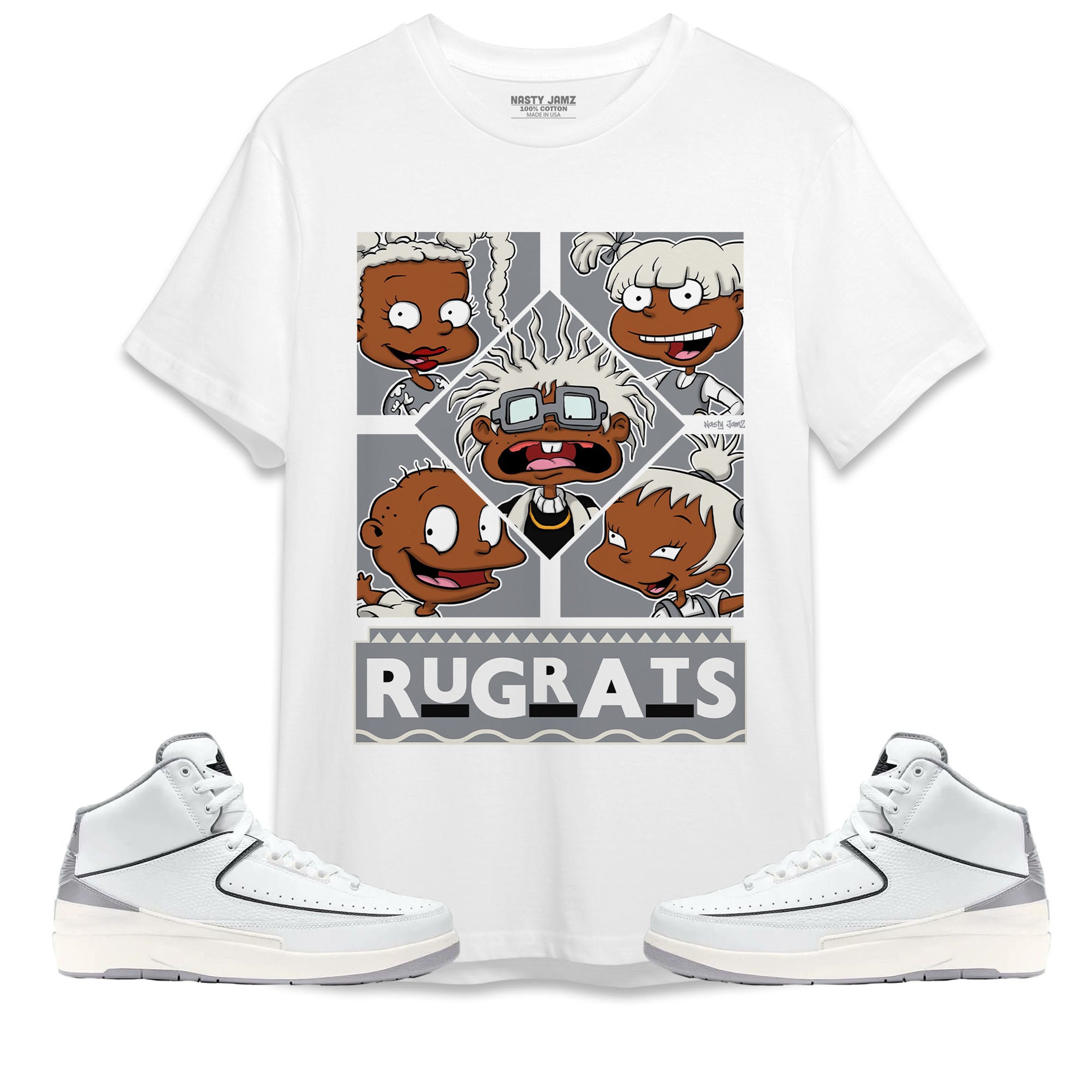 Jordan 2 Neutral Grey Unisex Shirt 90s TV Style, Shirt To Match Sneaker