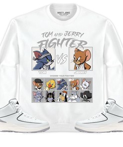 Jordan 2 Neutral Grey Unisex Shirt Cat And Mouse Fighter, Shirt To Match Sneaker