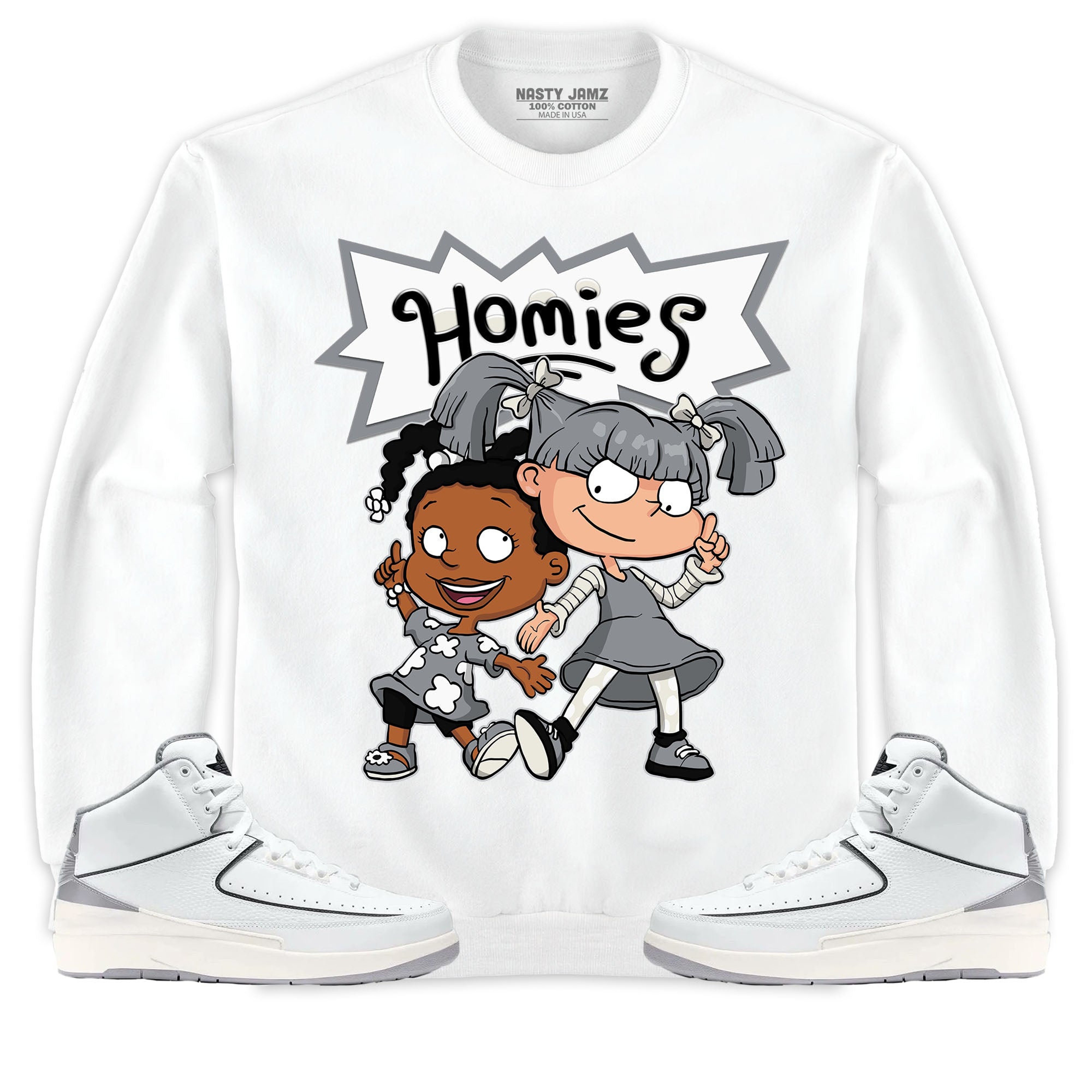 Jordan 2 Neutral Grey Unisex Shirt Homies Girl, Shirt To Match Sneaker