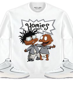 Jordan 2 Neutral Grey Unisex Shirt Homies, Shirt To Match Sneaker