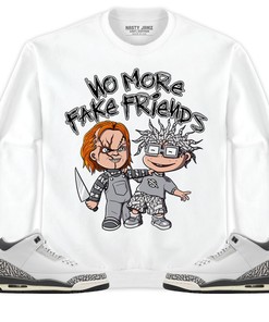 Jordan 3 Hide N Sneak Unisex Shirt Chuckie No More Fake Friends, Shirt To Match Sneaker
