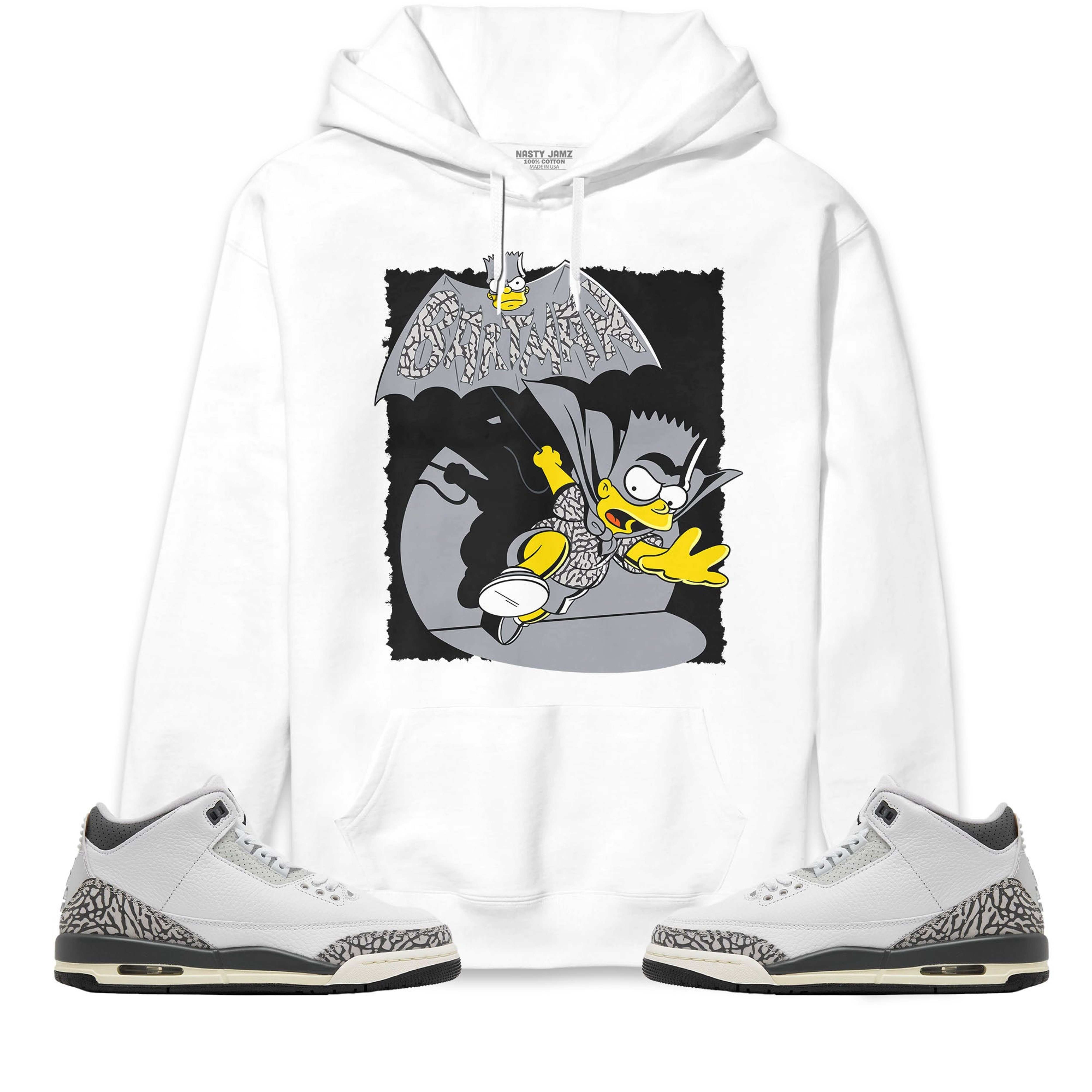 Jordan 3 Hide N Sneak Unisex Sweatshirt, Hoodie Shirts Bartman Simpson, Shirt To Match Sneaker