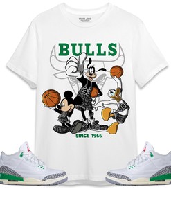 Jordan 3 Lucky Green Unisex Shirt, Hoodie Sweatshirt Disney Basketball, Shirt To Match Sneaker