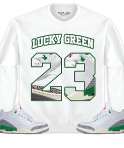 Jordan 3 Lucky Green Unisex Shirt Number 23 CM3 Name, Shirt To Match Sneaker