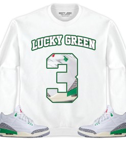 Jordan 3 Lucky Green Unisex Shirt Number 3 CM3 Name, Shirt To Match Sneaker