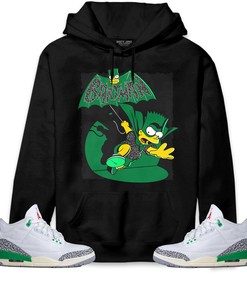 Jordan 3 Lucky Green Unisex Sweatshirt, Hoodie Shirts Bartman Simpson, Shirt To Match Sneaker