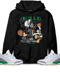 Jordan 3 Lucky Green Unisex Sweatshirt, Hoodie Shirts Disney Basketball, Shirt To Match Sneaker