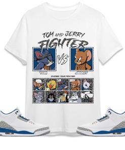 Jordan 3 Wizards Unisex Shirt Cat And Mouse Fighter, Shirt To Match Sneaker
