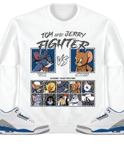 Jordan 3 Wizards Unisex Shirt Cat And Mouse Fighter, Shirt To Match Sneaker