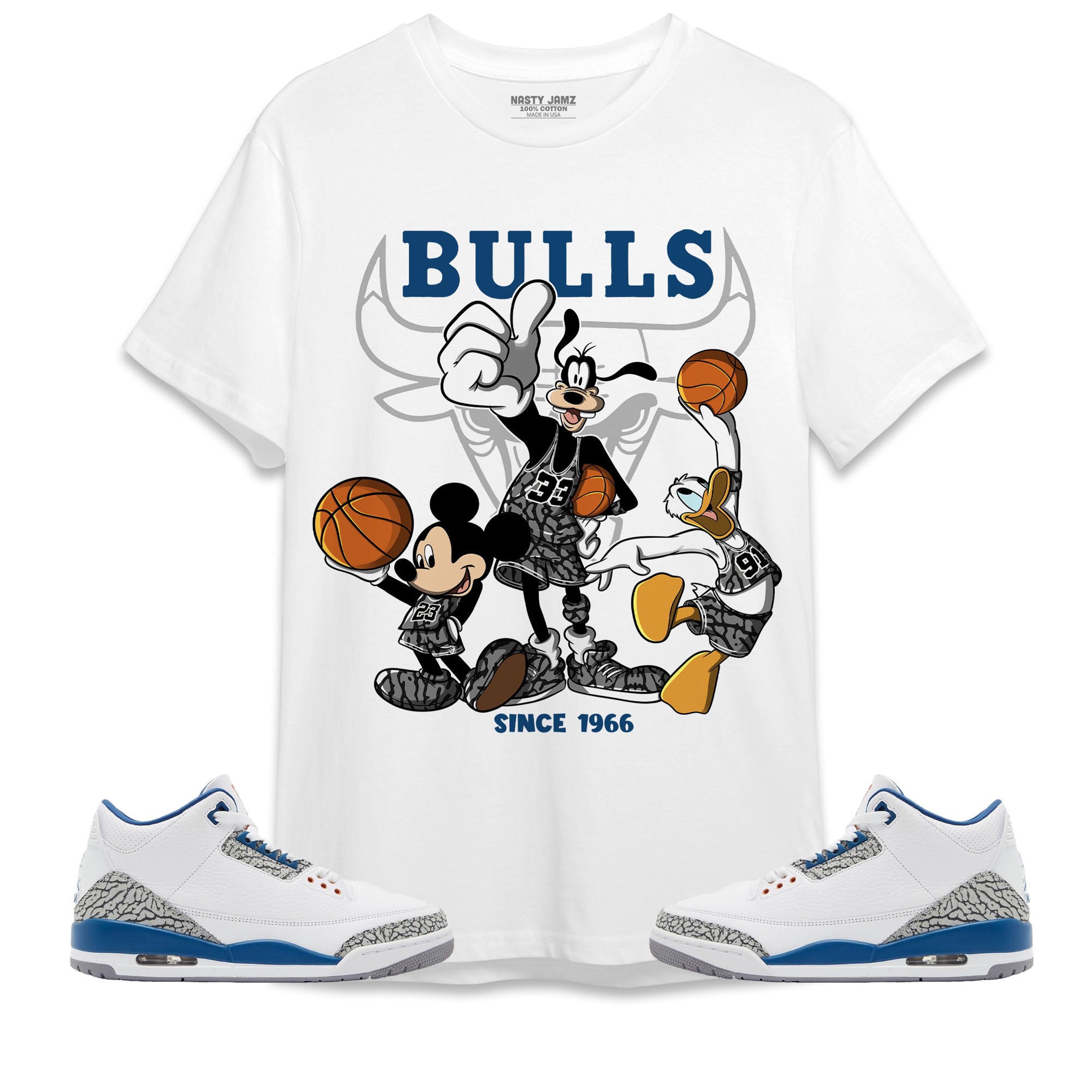 Jordan 3 Wizards Unisex Shirt, Hoodie Sweatshirt Disney Basketball, Shirt To Match Sneaker