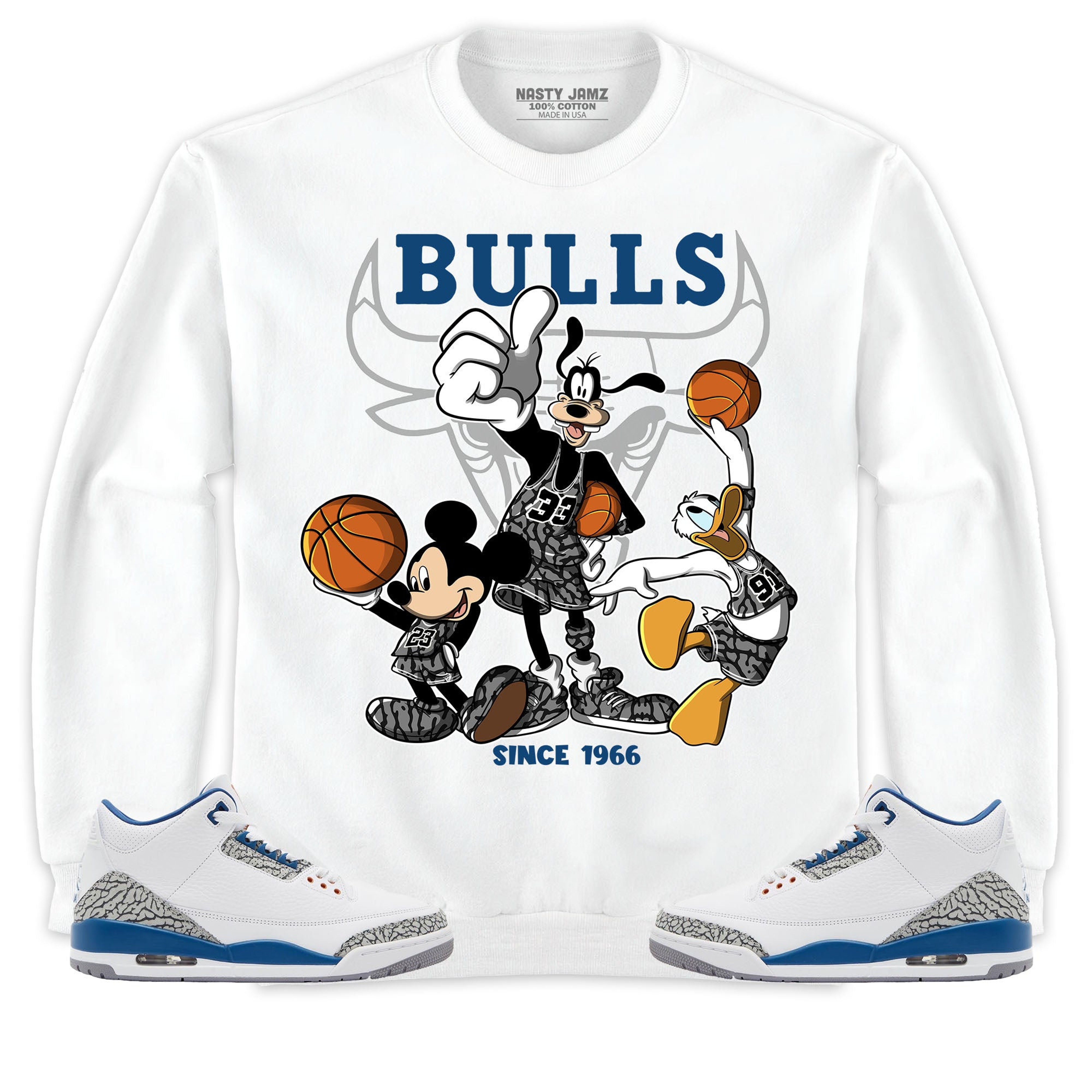 Jordan 3 Wizards Unisex Shirt, Hoodie Sweatshirt Disney Basketball, Shirt To Match Sneaker