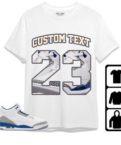 Jordan 3 Wizards Unisex Shirt Number 23 CM3 Custom Text, Shirt To Match Sneaker