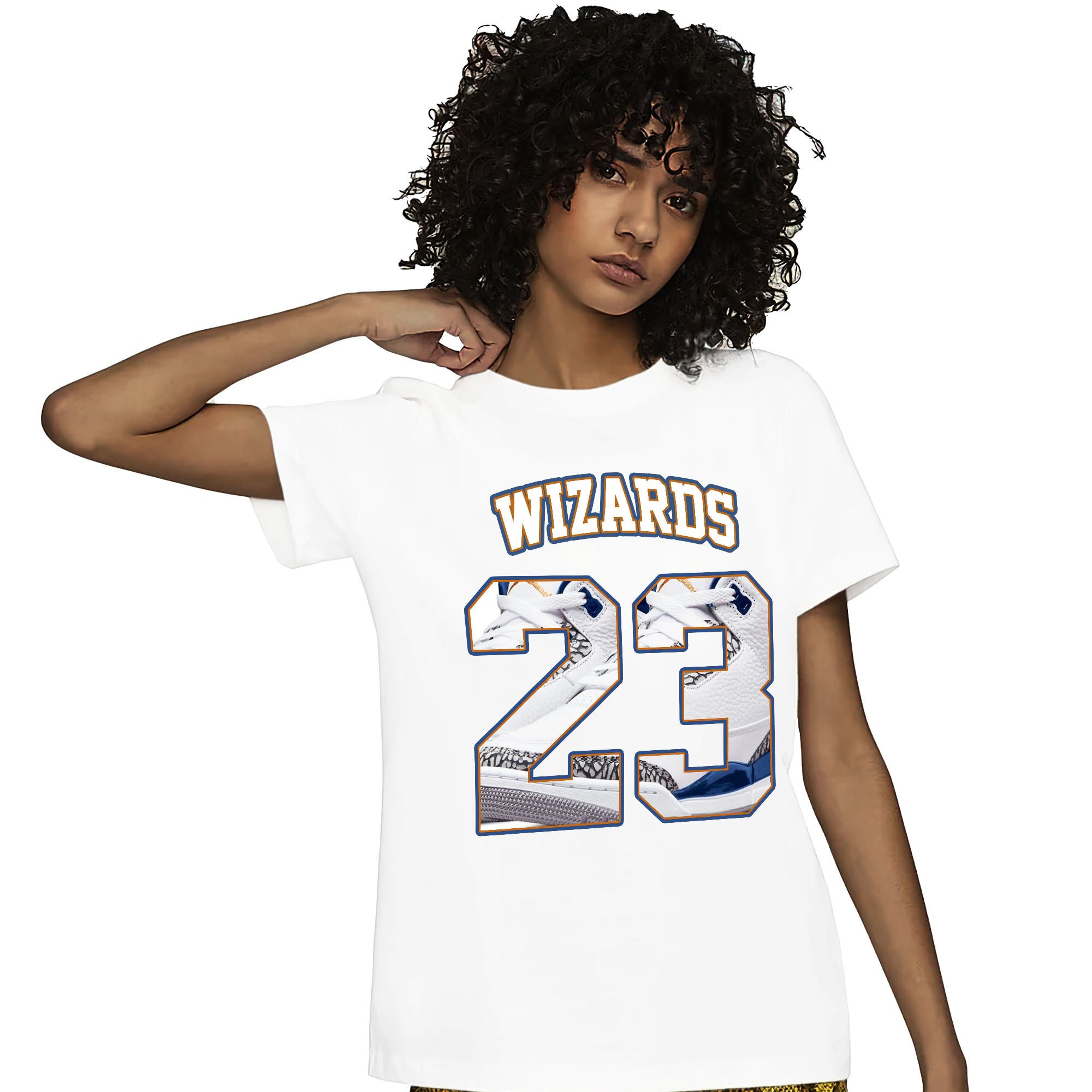 Jordan 3 Wizards Unisex Shirt Number 23 CM3 Name, Shirt To Match Sneaker