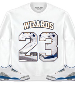 Jordan 3 Wizards Unisex Shirt Number 23 CM3 Name, Shirt To Match Sneaker