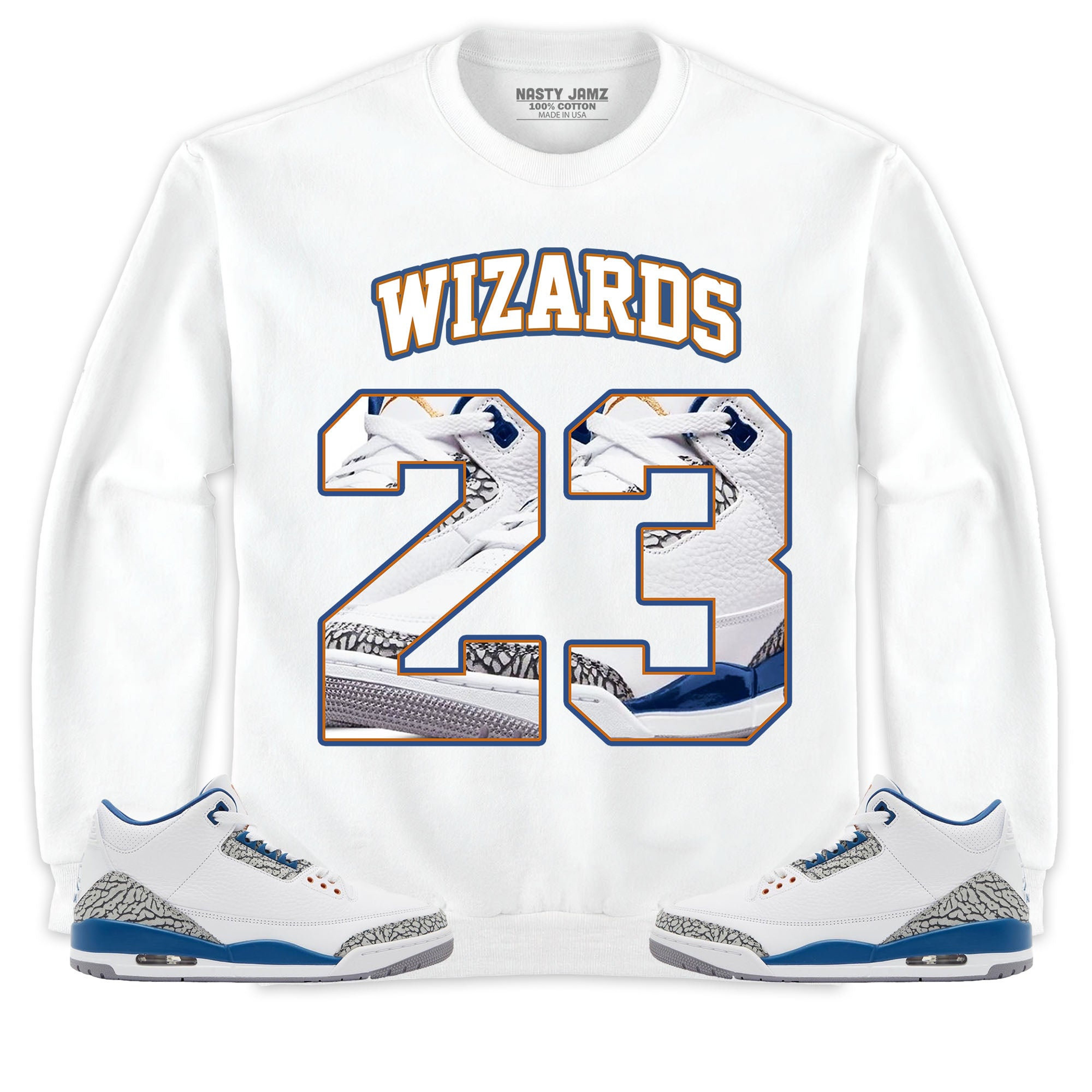 Jordan 3 Wizards Unisex Shirt Number 23 CM3 Name, Shirt To Match Sneaker