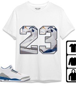 Jordan 3 Wizards Unisex Shirt Number 23 CM3, Shirt To Match Sneaker
