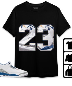 Jordan 3 Wizards Unisex Shirt Number 23 CM3, Shirt To Match Sneaker