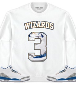 Jordan 3 Wizards Unisex Shirt Number 3 CM3 Name, Shirt To Match Sneaker