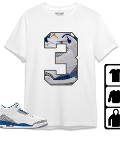 Jordan 3 Wizards Unisex Shirt Number 3 CM3, Shirt To Match Sneaker