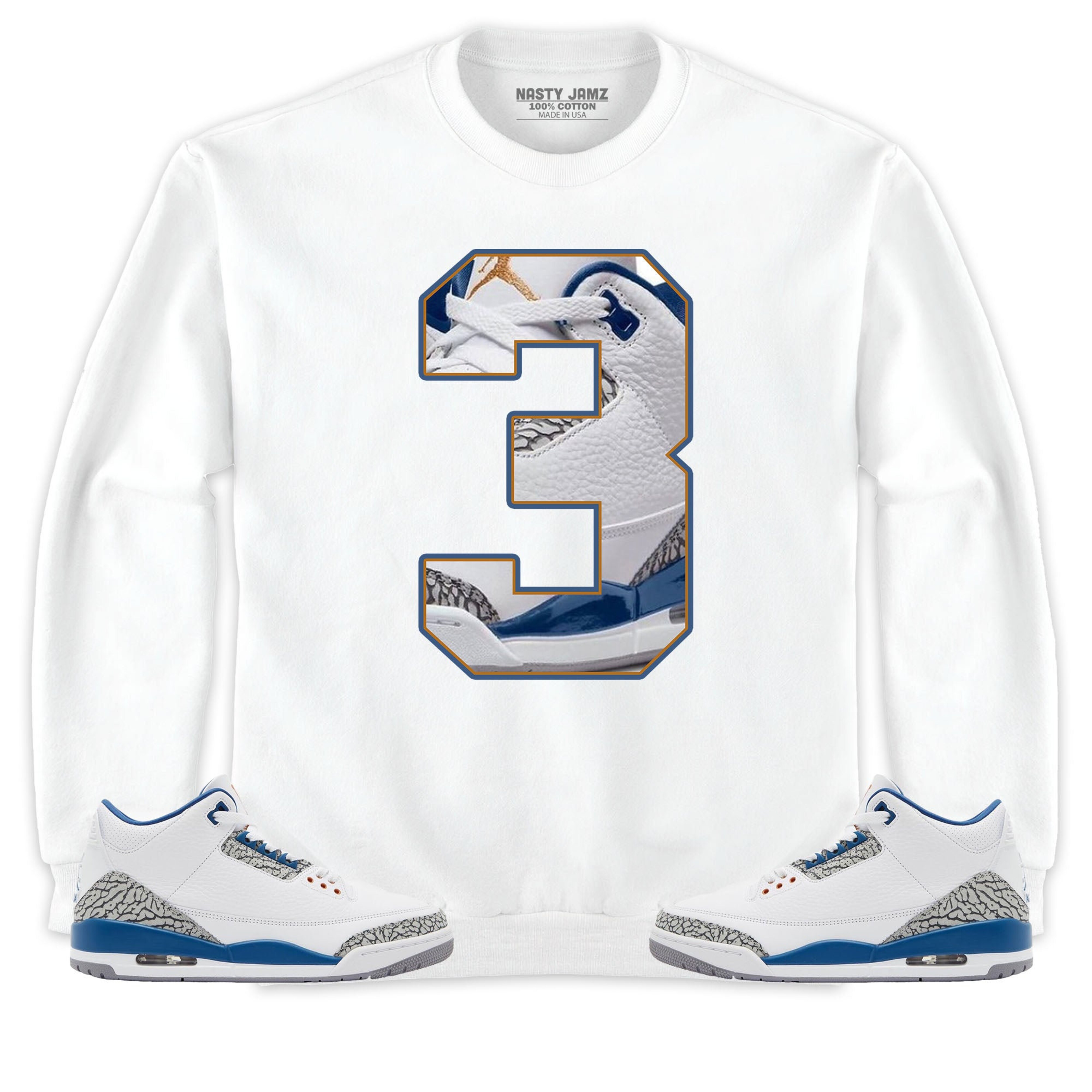 Jordan 3 Wizards Unisex Shirt Number 3 CM3, Shirt To Match Sneaker