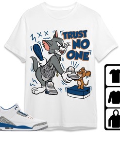 Jordan 3 Wizards Unisex Shirt Trust No One Cat And Mouse, Shirt To Match Sneaker