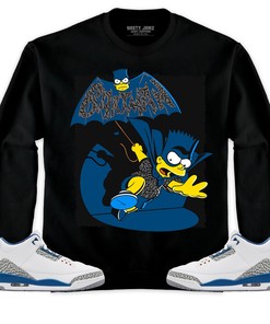 Jordan 3 Wizards Unisex Sweatshirt, Hoodie Shirts Bartman Simpson, Shirt To Match Sneaker