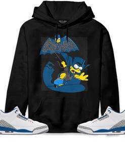 Jordan 3 Wizards Unisex Sweatshirt, Hoodie Shirts Bartman Simpson, Shirt To Match Sneaker