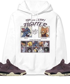 Jordan 4 A Ma Maniere Violet Ore Unisex Sweatshirt, Hoodie, Cat And Mouse Fighter, Shirt To Match Sneaker