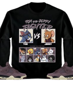 Jordan 4 A Ma Maniere Violet Ore Unisex T-Shirt, Sweatshirt, Hoodie, Cat And Mouse Fighter, Shirt To Match Sneaker