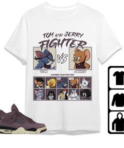 Jordan 4 A Ma Maniere Violet Ore Unisex T-Shirt, Sweatshirt, Hoodie, Cat And Mouse Fighter, Shirt To Match Sneaker