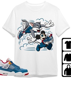 Jordan 4 Messy Room Unisex Shirt Cat And Mouse Chasing, Shirt To Match Sneaker
