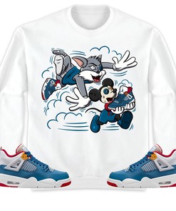 Jordan 4 Messy Room Unisex Shirt Cat And Mouse Chasing, Shirt To Match Sneaker