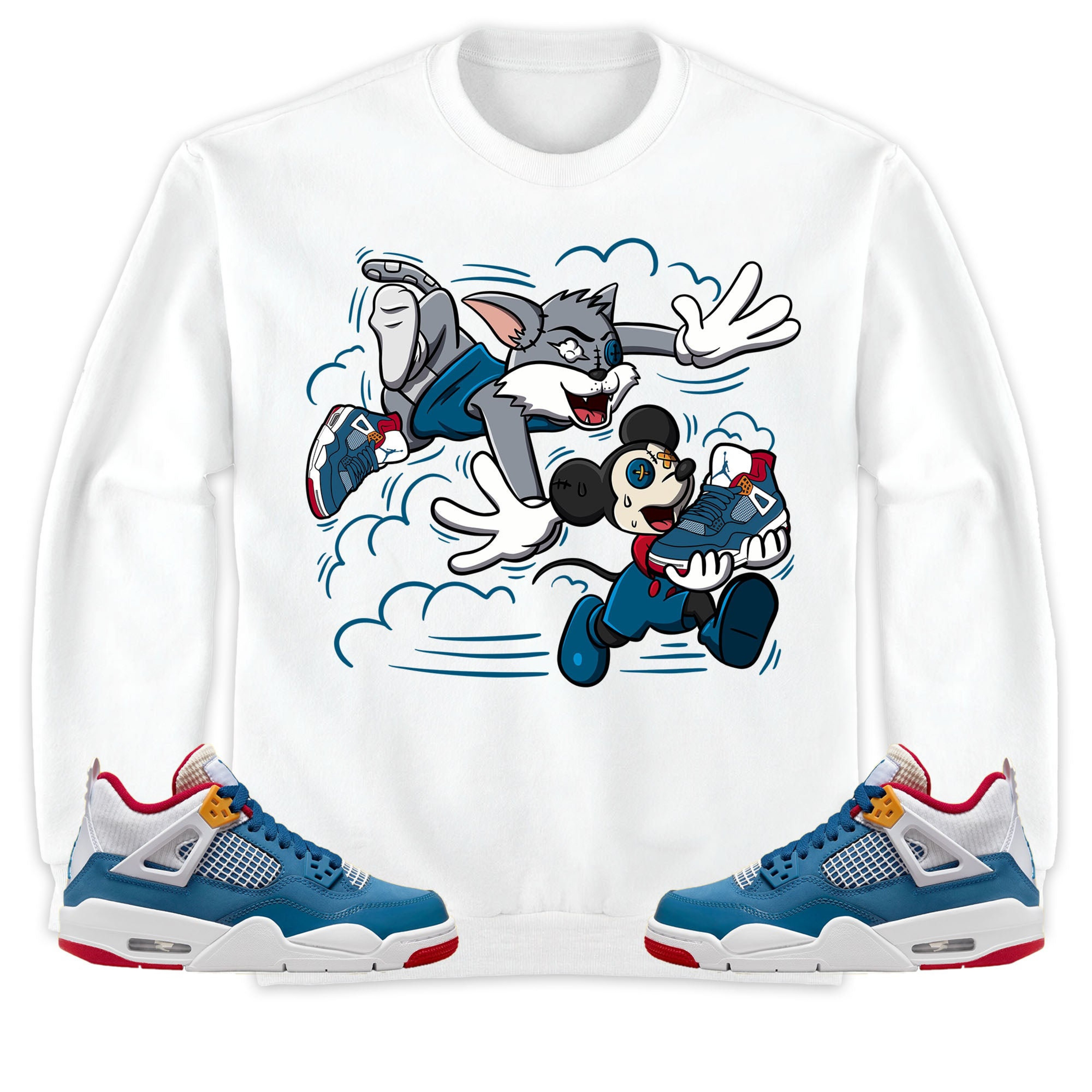Jordan 4 Messy Room Unisex Shirt Cat And Mouse Chasing, Shirt To Match Sneaker