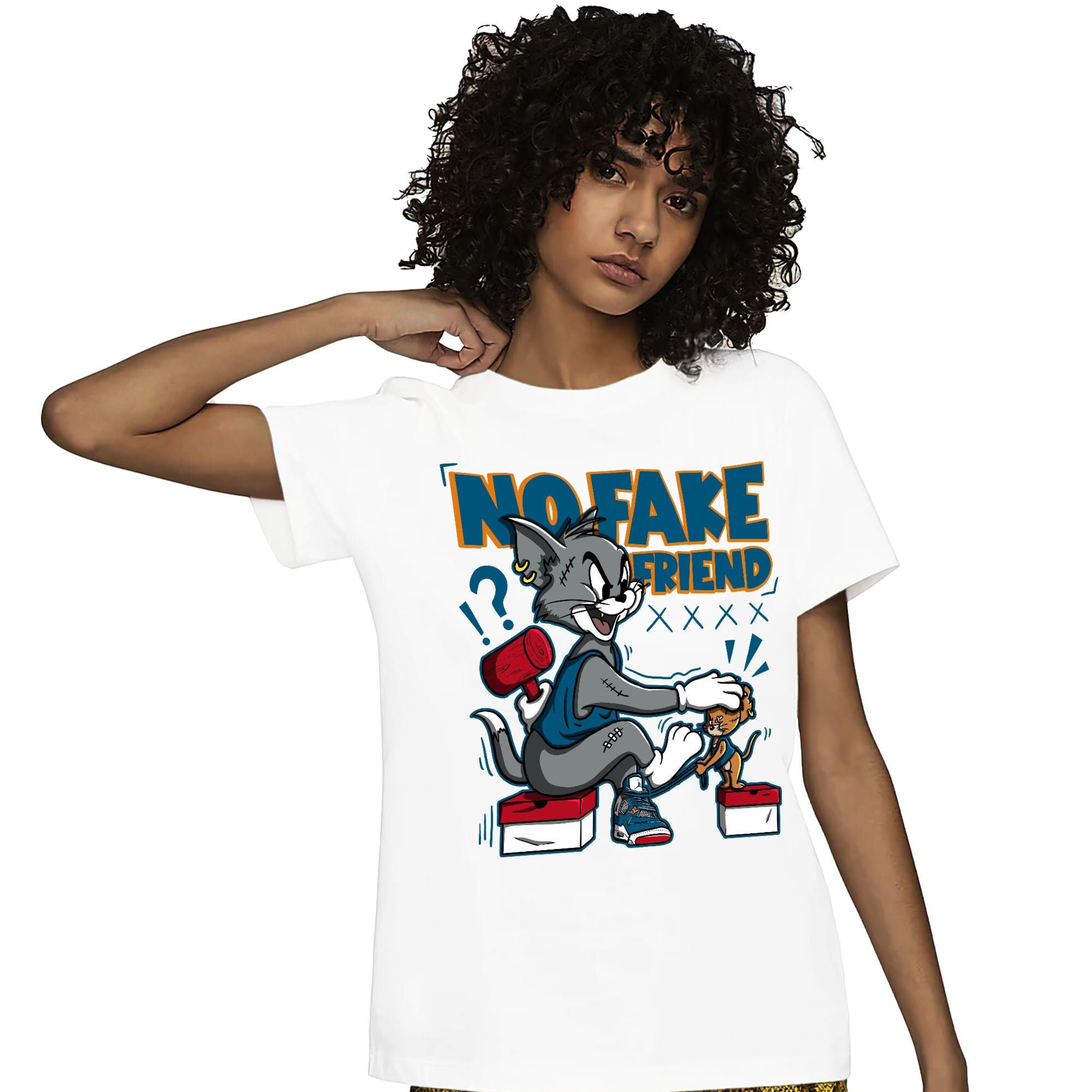 Jordan 4 Messy Room Unisex Shirt Fake Friend Cat And Mouse, Shirt To Match Sneaker