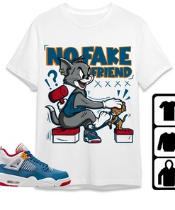 Jordan 4 Messy Room Unisex Shirt Fake Friend Cat And Mouse, Shirt To Match Sneaker