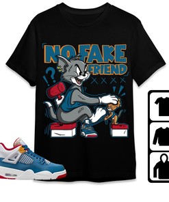 Jordan 4 Messy Room Unisex Shirt Fake Friend Cat And Mouse, Shirt To Match Sneaker